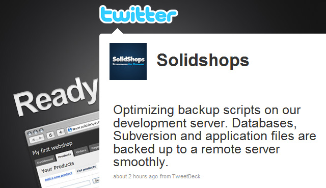 SolidShops op Twitter