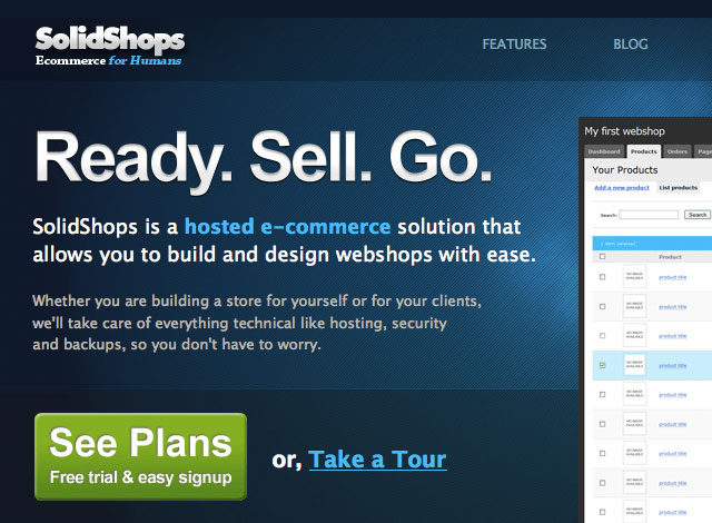 SolidShops: ecommerce for web designers